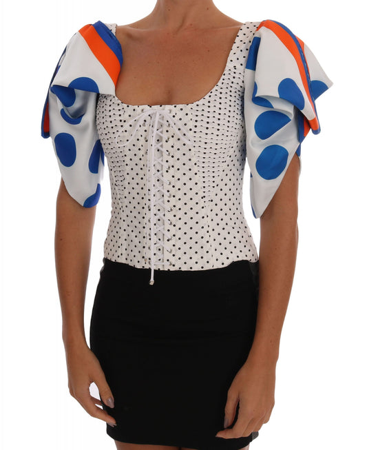 Elegante Bustier Top met Polka Dot