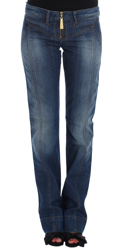 Chique Boot Cut Blue Wash Denim