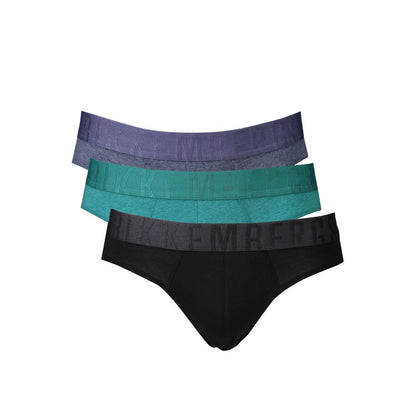 Green Polyester Men Underwear