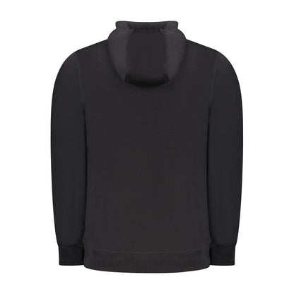 Black Cotton Men Sweater