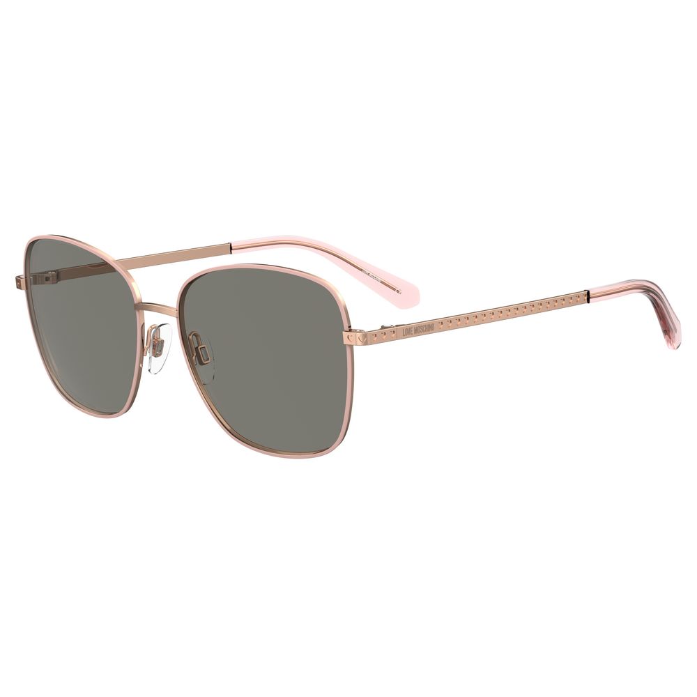 Brown Metal Sunglasses