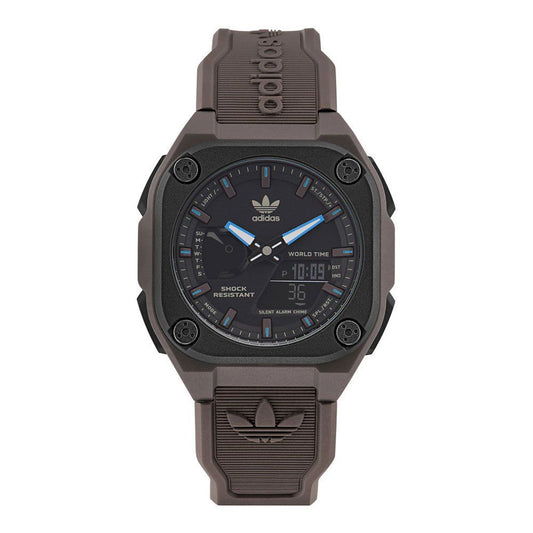 Brown Silicone Watch