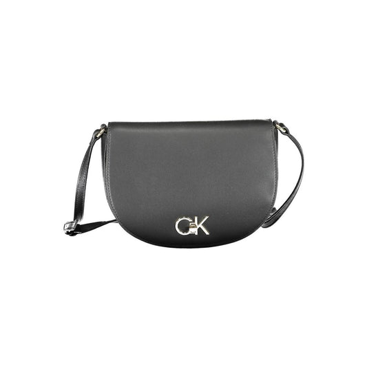 Black Polyester Womens Handbag