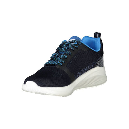 Blue Polyester Sneaker