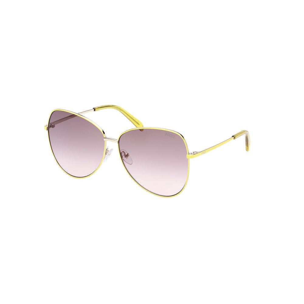 Yellow Metal Sunglasses