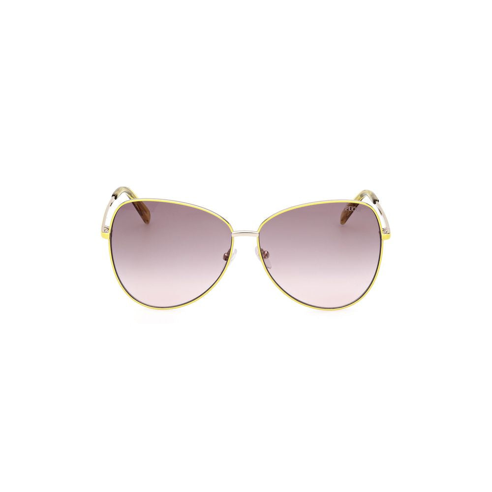 Yellow Metal Sunglasses