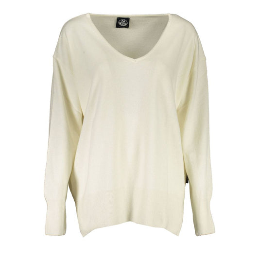 White Wool Women Sweater