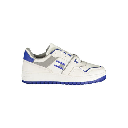 White Polyethylene Men Sneaker