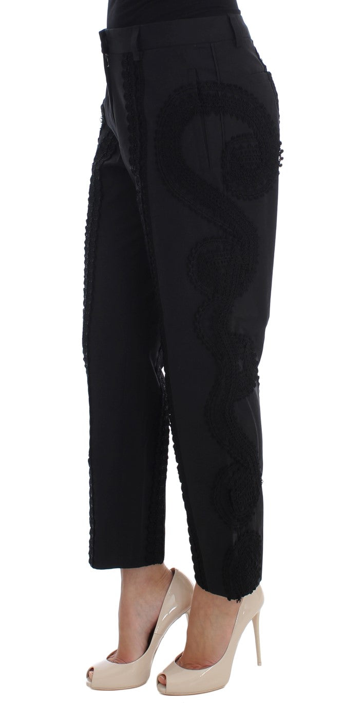 Elegante zwarte Torero Capri-broek