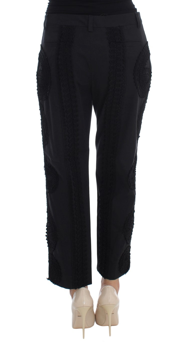 Elegante zwarte Torero Capri-broek