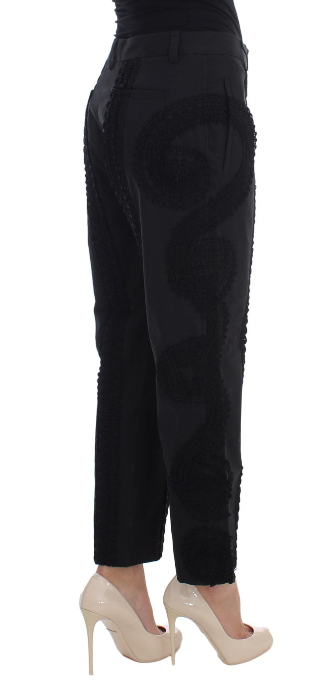 Elegante zwarte Torero Capri-broek