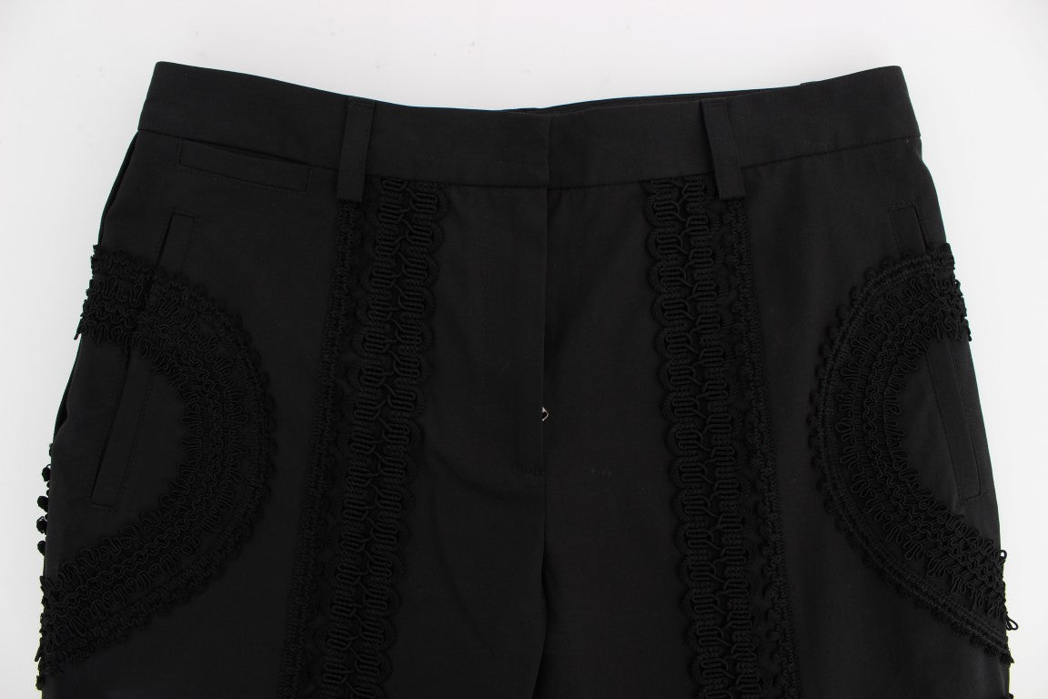 Elegante zwarte Torero Capri-broek