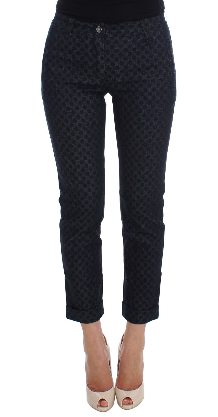 Chique Capri Jeans met Polka Dots