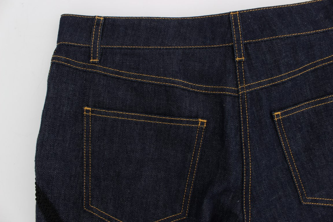 Geborduurde Capri-Jeans voor een Elegante Stijl