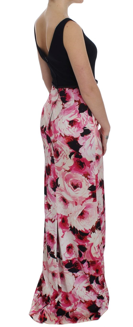 Floral Elegance Schede Lange Jurk