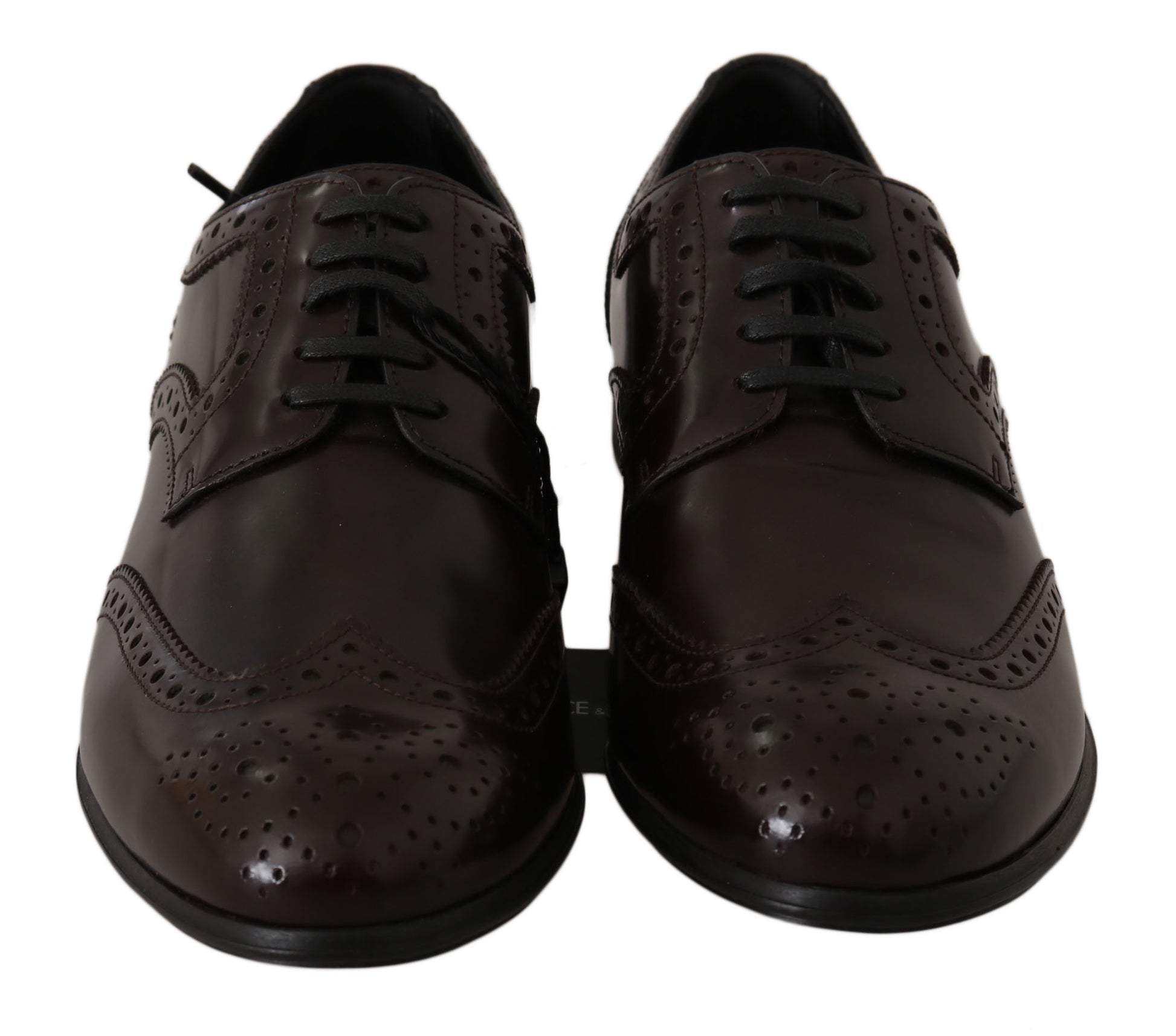 Elegante bruine leren Oxford-flats