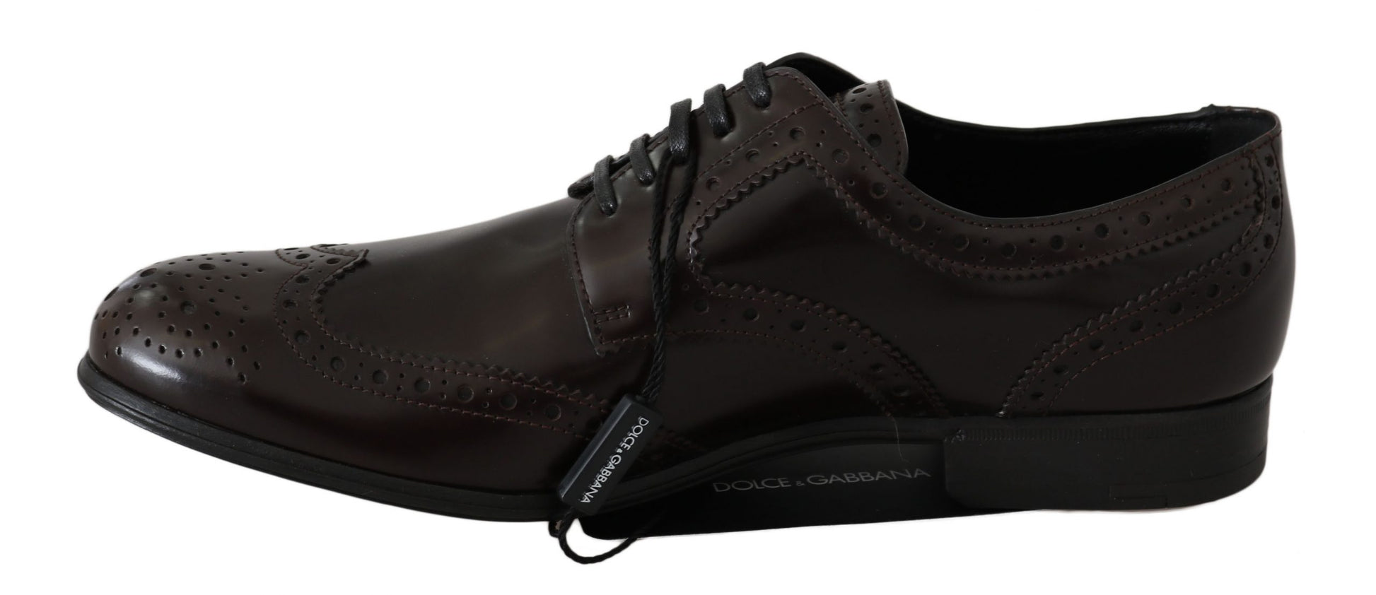 Elegante bruine leren Oxford-flats