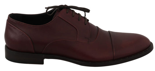 Elegante Bordeaux leren schoenen