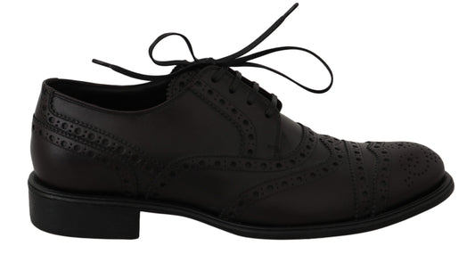 Elegante Bordeaux Wingtip Derby Dress Schoenen