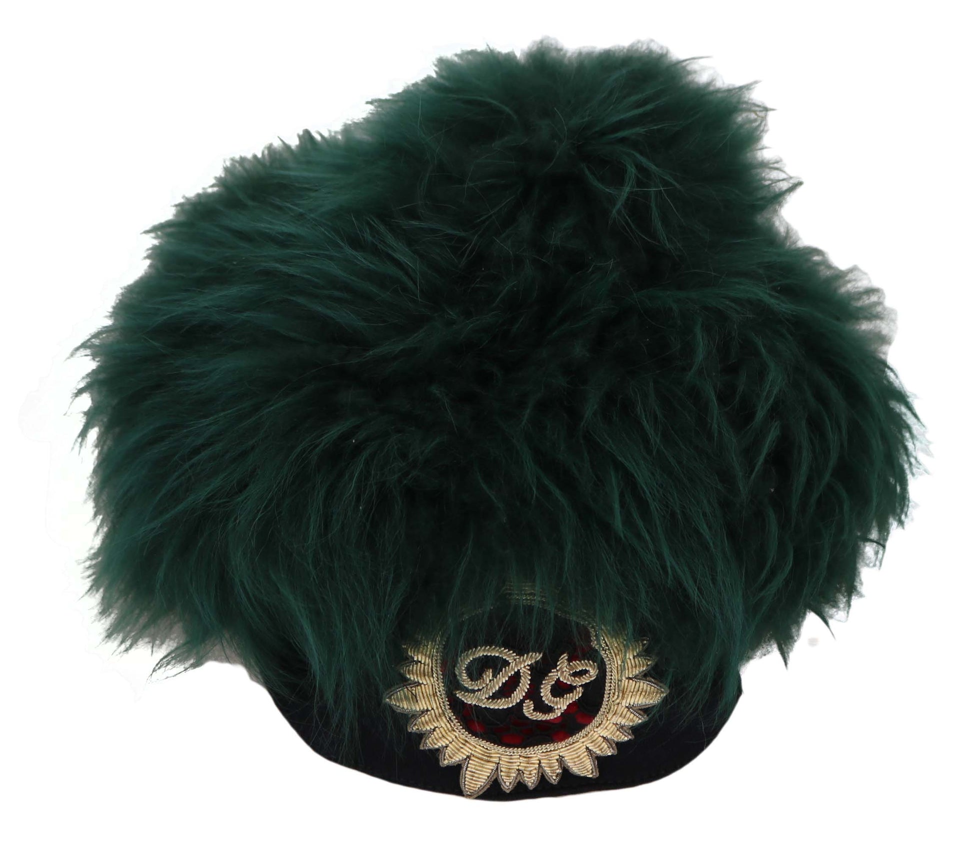 Elegante smaragdgroene kasjmier cloche-pet